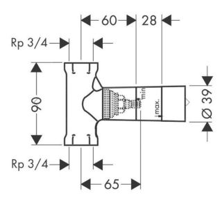 Внутренний механизм запорного вентиля Hansgrohe 16970180